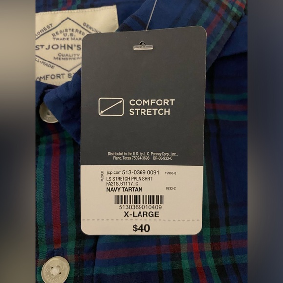 Men’s Long Sleeve Button Down Shirt Size XL NWT - Picture 9 of 10